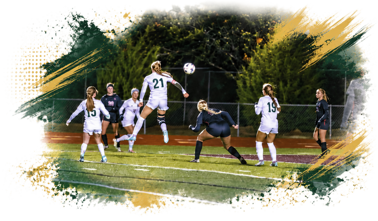 Lincoln girls soccer players together on the field